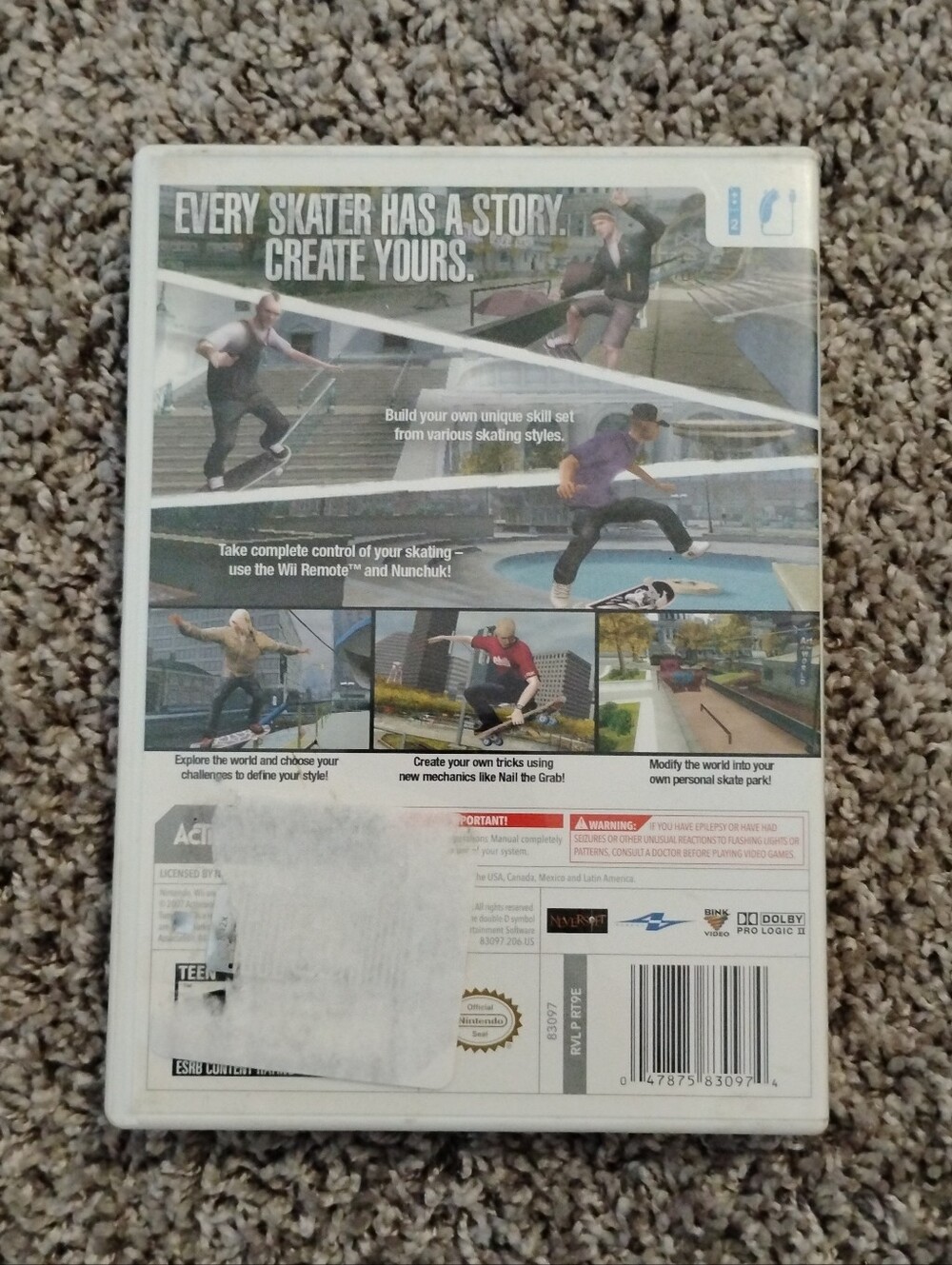 Tony Hawk's Proving Ground (Nintendo Wii) - Complete in Box (CIB) - Picture 3 of 3